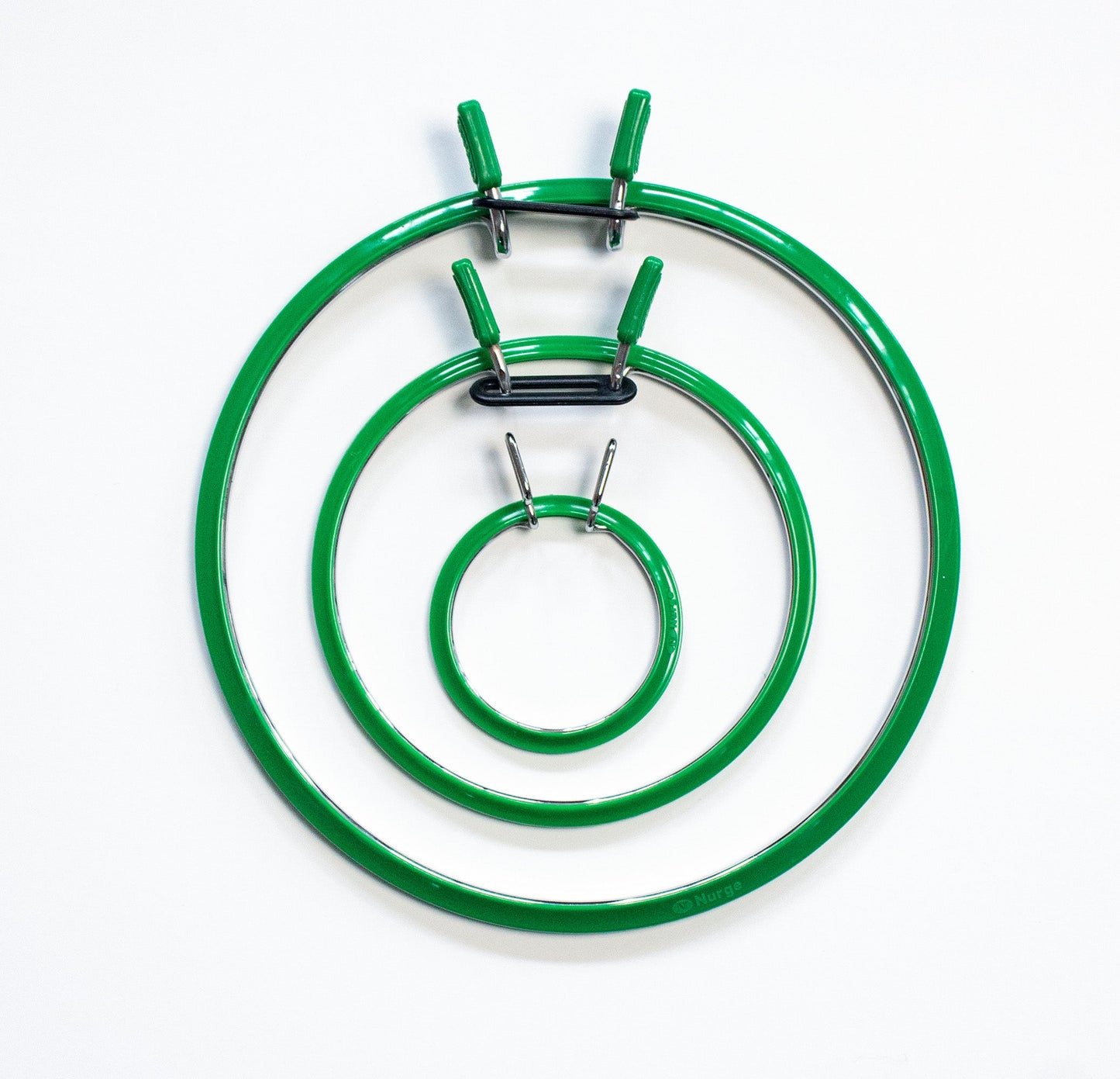 Cerc pentru Broderie Rotund de Culoarea Roșie din Metal, 160-3
