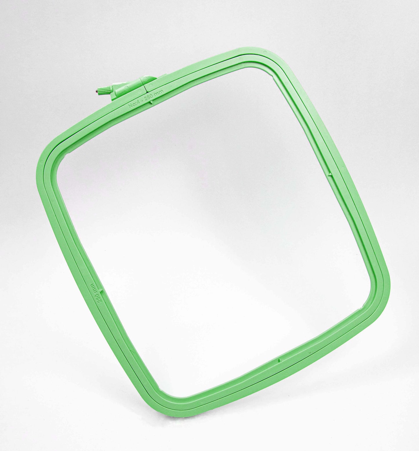 Cerc pentru Broderie Pătrat de Culoarea Bej din Plastic, 300-2