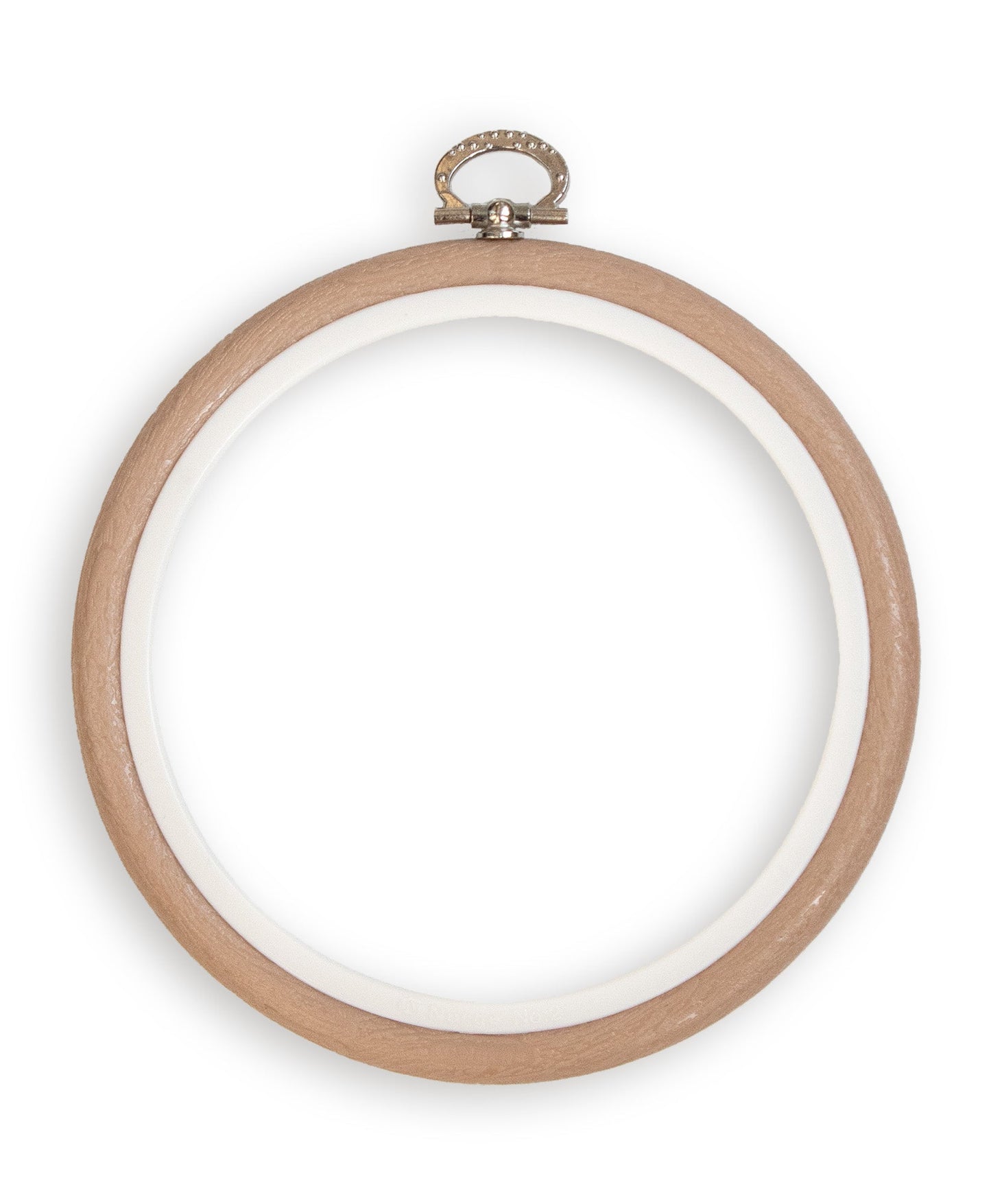 Cerc pentru Broderie Rotund de Culoarea Maro, Flexibil, 230-2
