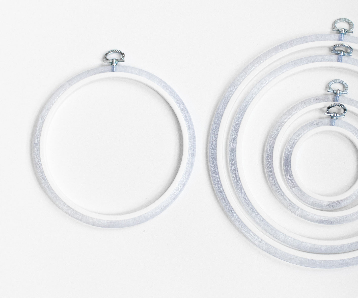 Cerc pentru Broderie Rotund de Culoarea Maro, Flexibil, 230-2