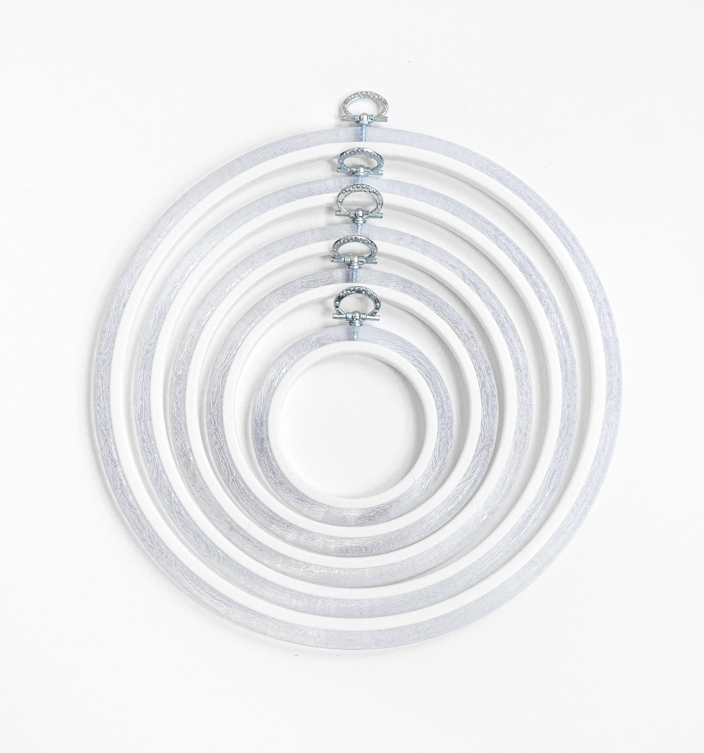 Cerc pentru Broderie Rotund de Culoarea Maro, Flexibil, 230-2