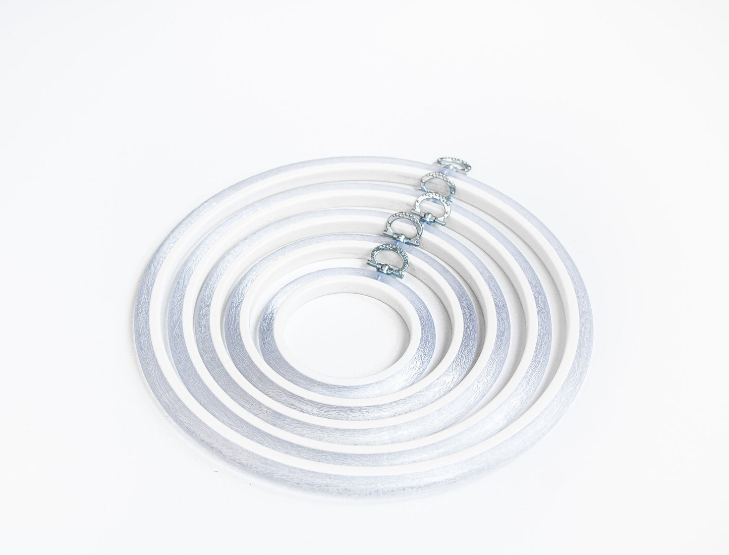 Cerc pentru Broderie Rotund de Culoarea Maro, Flexibil, 230-2