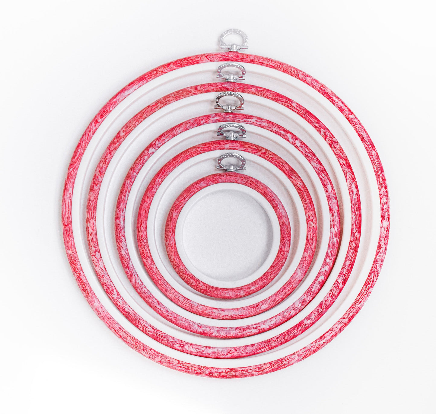 Cerc pentru Broderie Rotund de Culoarea Maro, Flexibil, 230-2
