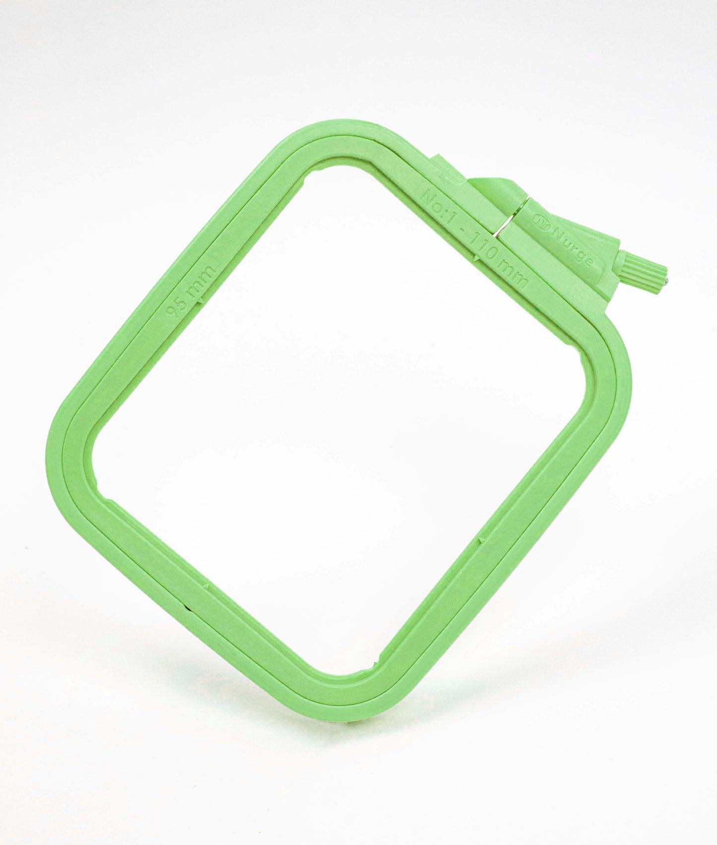 Cerc pentru Broderie Pătrat de Culoarea Bej din Plastic, 300-2