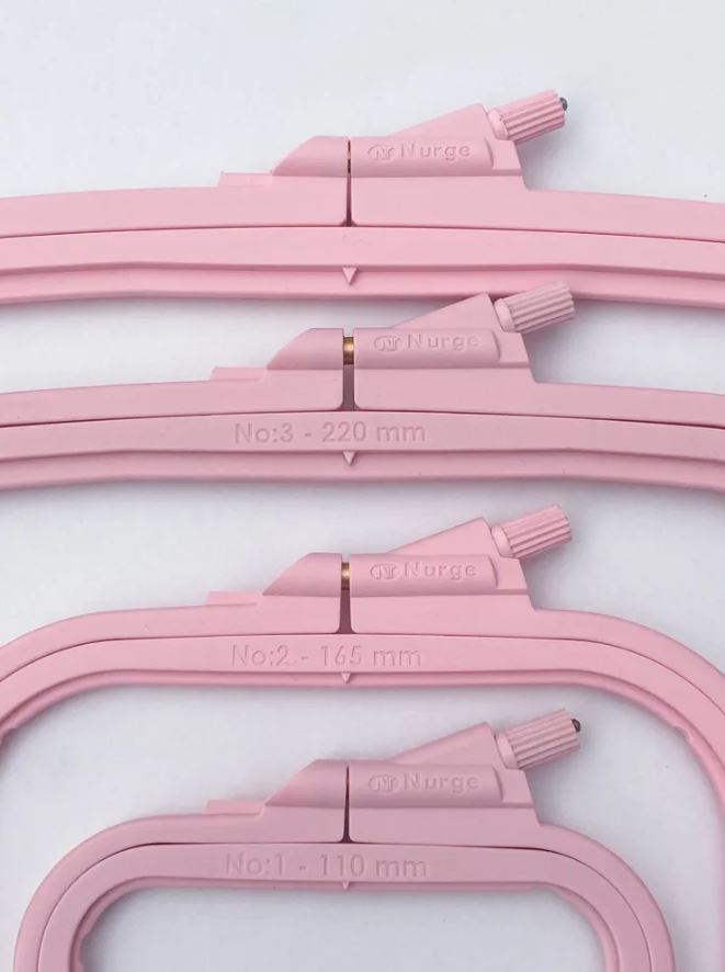 Cerc de plastic patrat Nurge 250*280 mm, 300-4 Pink