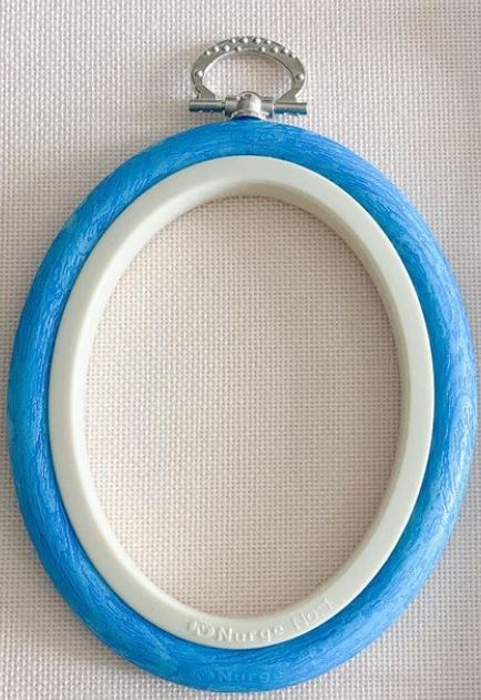 Cerc pentru Broderie Oval de Culoarea Maro, Flexibil, 230-7