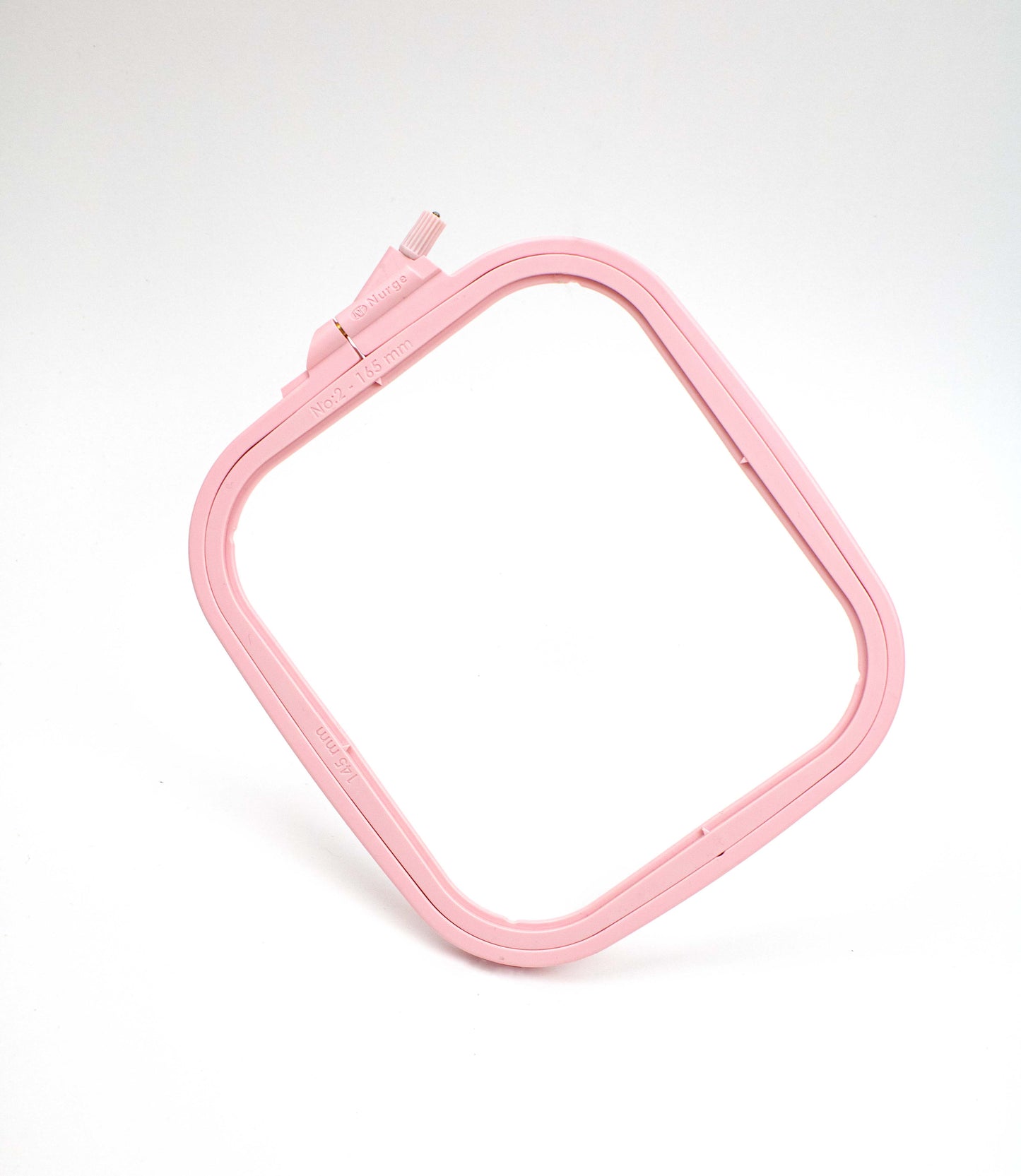 Cerc pentru Broderie Pătrat de Culoarea Bej din Plastic, 300-2