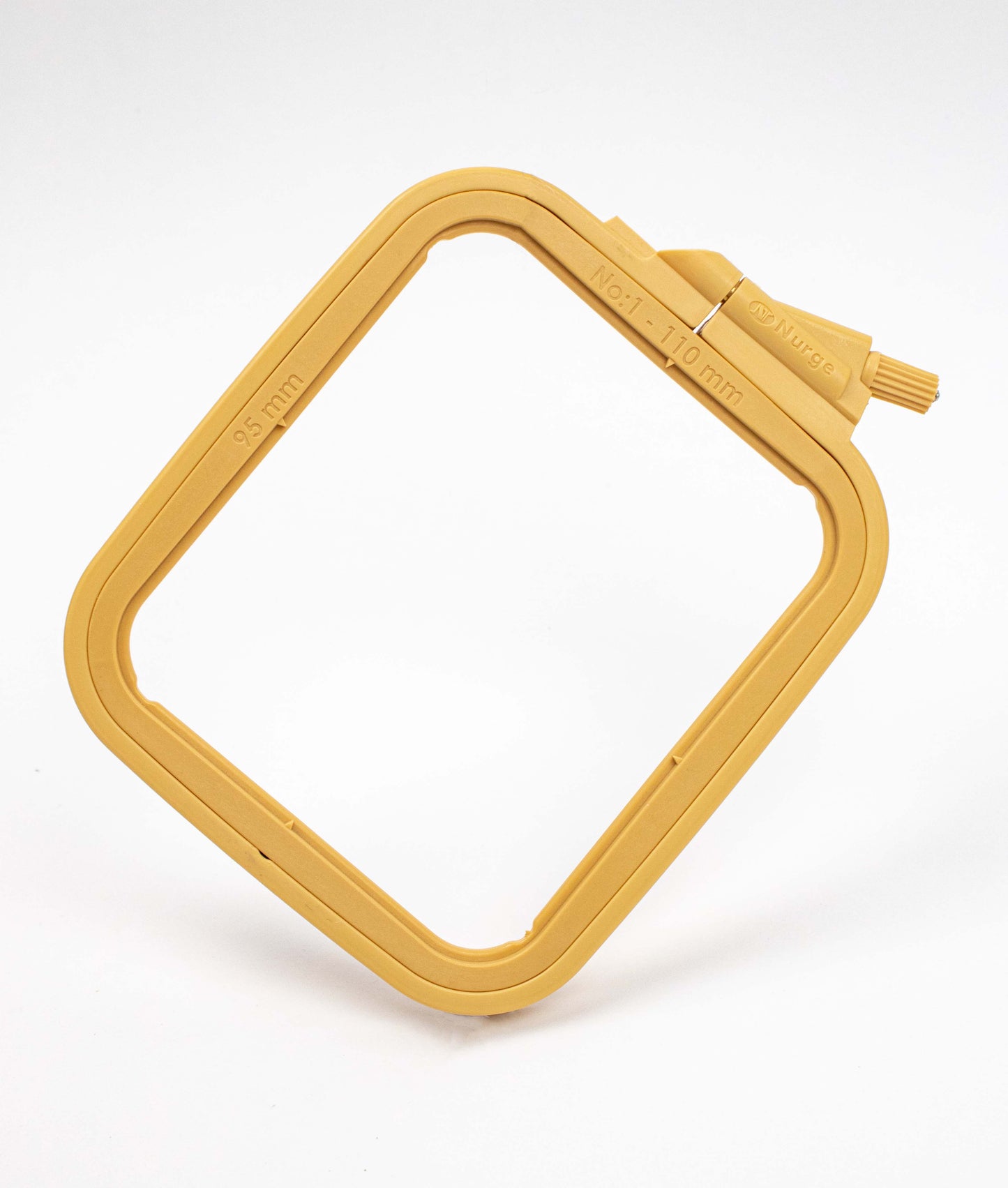 Cerc pentru Broderie Pătrat de Culoarea Bej din Plastic, 300-2