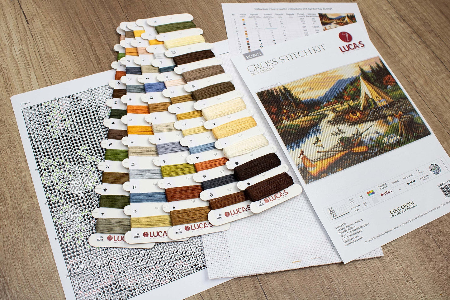 Cross stitch kit - BU5021 Gold Creek