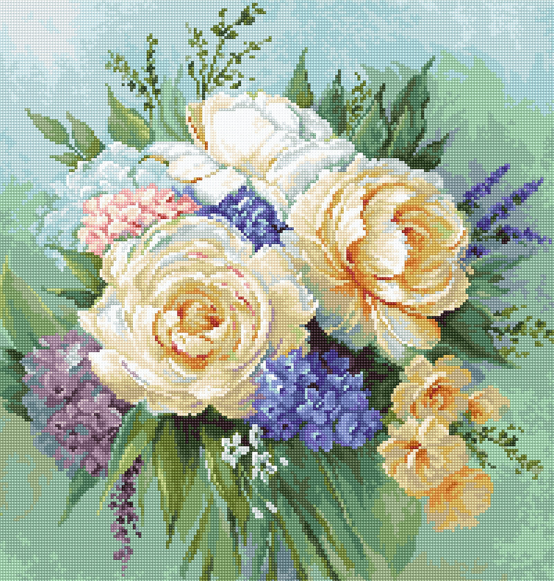 Luca-S Cross Stitch Kits - Floral Bouquet, G600
