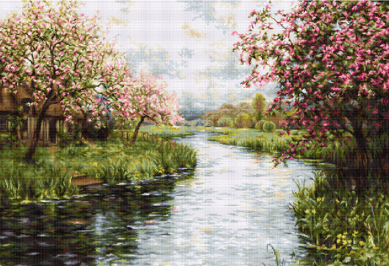 Cross stitch kit Luca-S - B545 Spring landscape