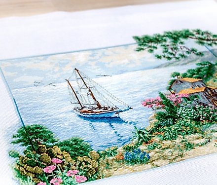 Cross stitch kit Luca-S - B2343 Seascape