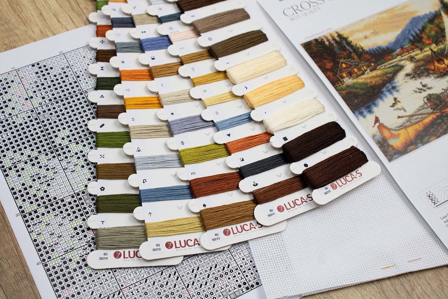 Cross stitch kit - BU5021 Gold Creek