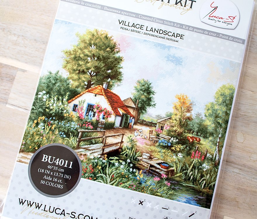Cross stitch kit Luca-S - BU4011 Village landscape