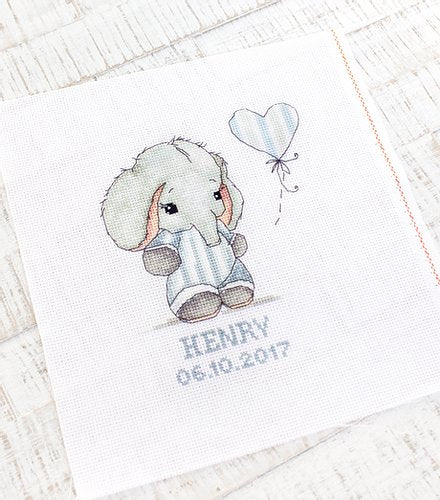 Set de brodat în cruciuliță Luca-S - B1134 Baby Boy