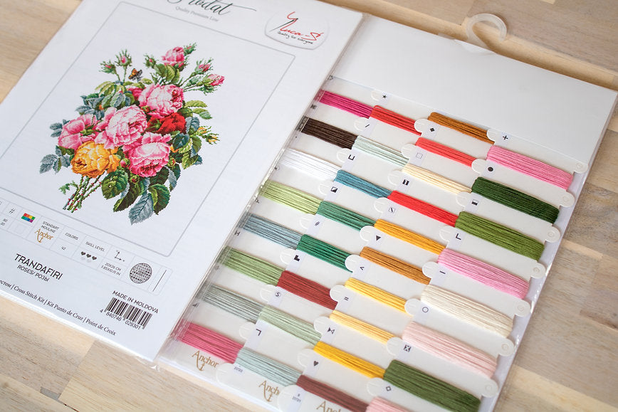 Cross stitch kit Luca-S - BA2372 Roses