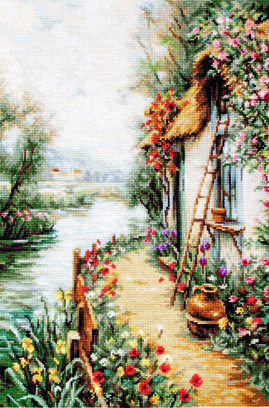 Luca-S Cross Stitch Kit - Along the River, G581