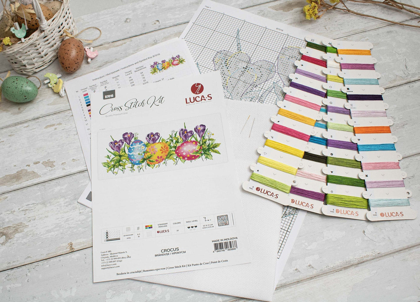 Cross stitch set Luca-S - Branduşe, B7016