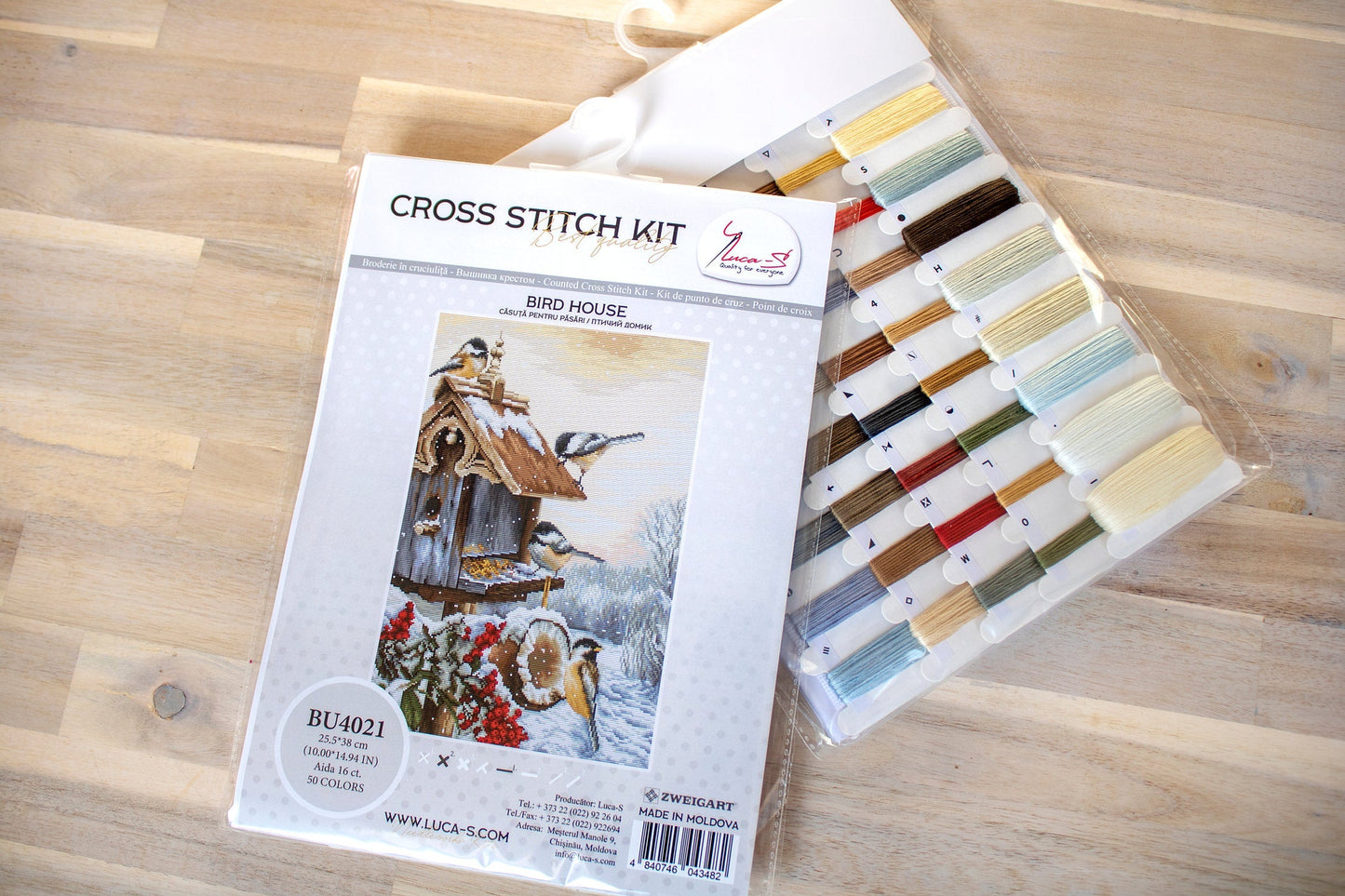 Cross stitch kit Luca-S - BU4021 Birdhouse