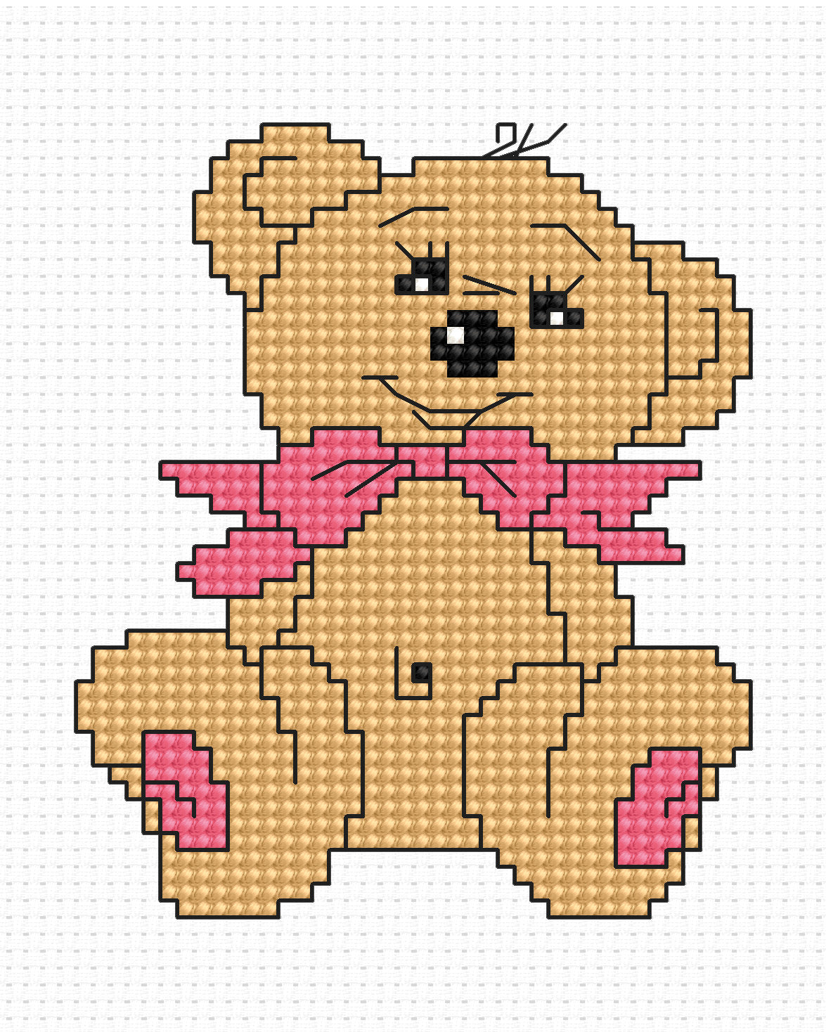 Cross stitch kit Luca-S - Embroidery kit for children
