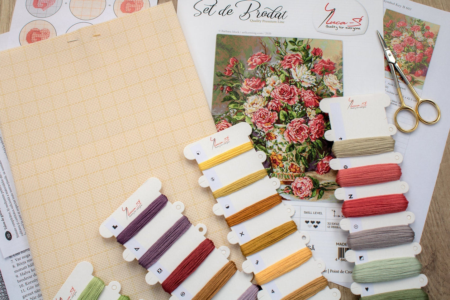 Cross stitch kit Luca-S - B603 Bouquet for the princess