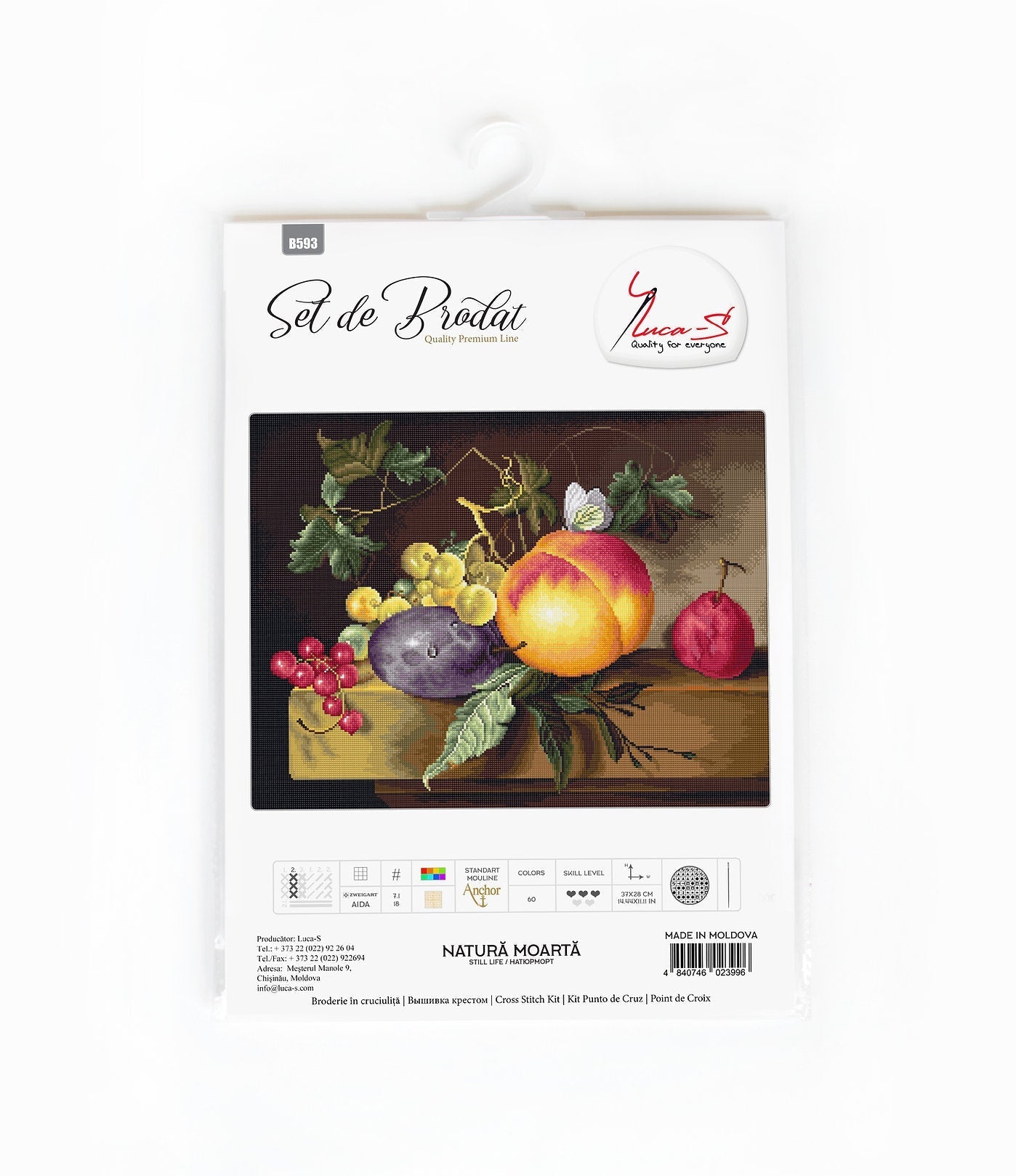 Set de brodat în cruciuliță Luca-S - B593 Natură Statică