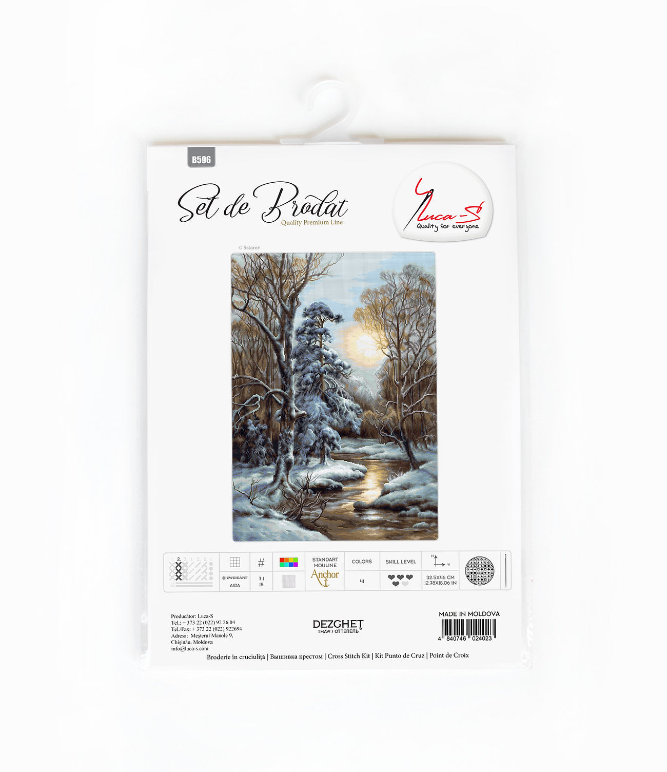 Set de brodat în cruciuliță Luca-S - B596 Dezgheţ