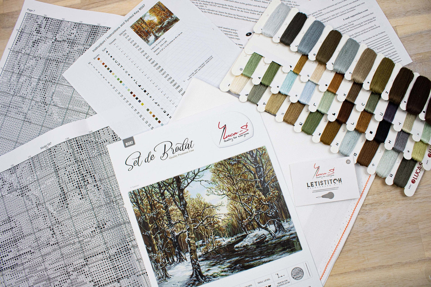 Cross stitch kit Luca-S - B597 First snow