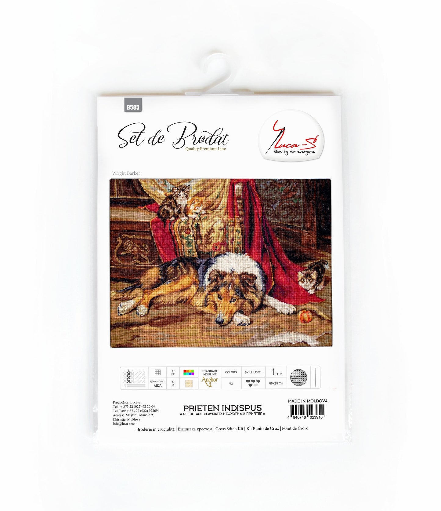 Set de brodat în cruciuliță Luca-S - B585 Prieten indispus