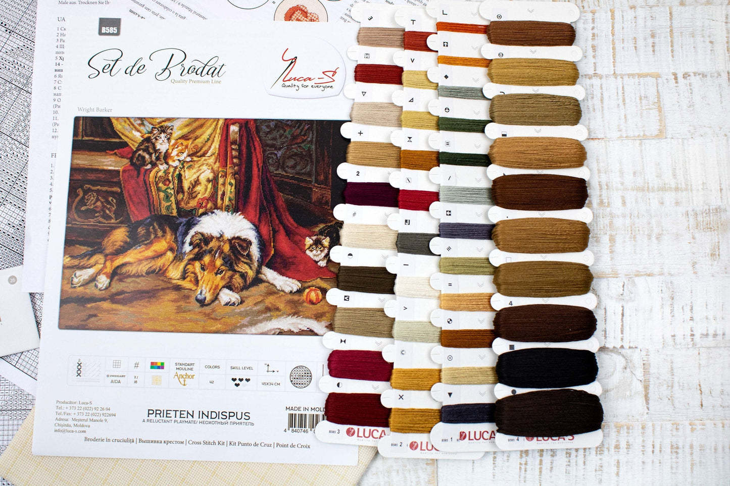 Set de brodat în cruciuliță Luca-S - B585 Prieten indispus
