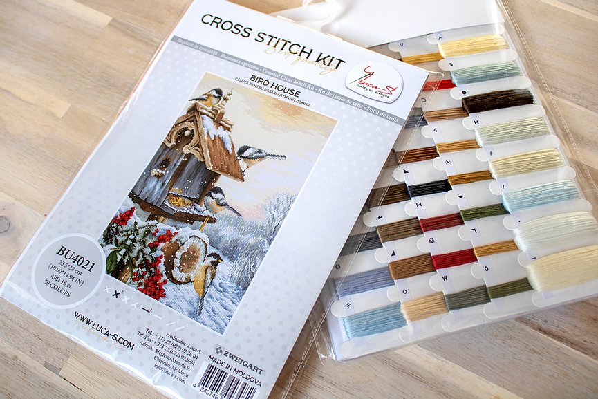 Cross stitch kit Luca-S - BU4021 Birdhouse