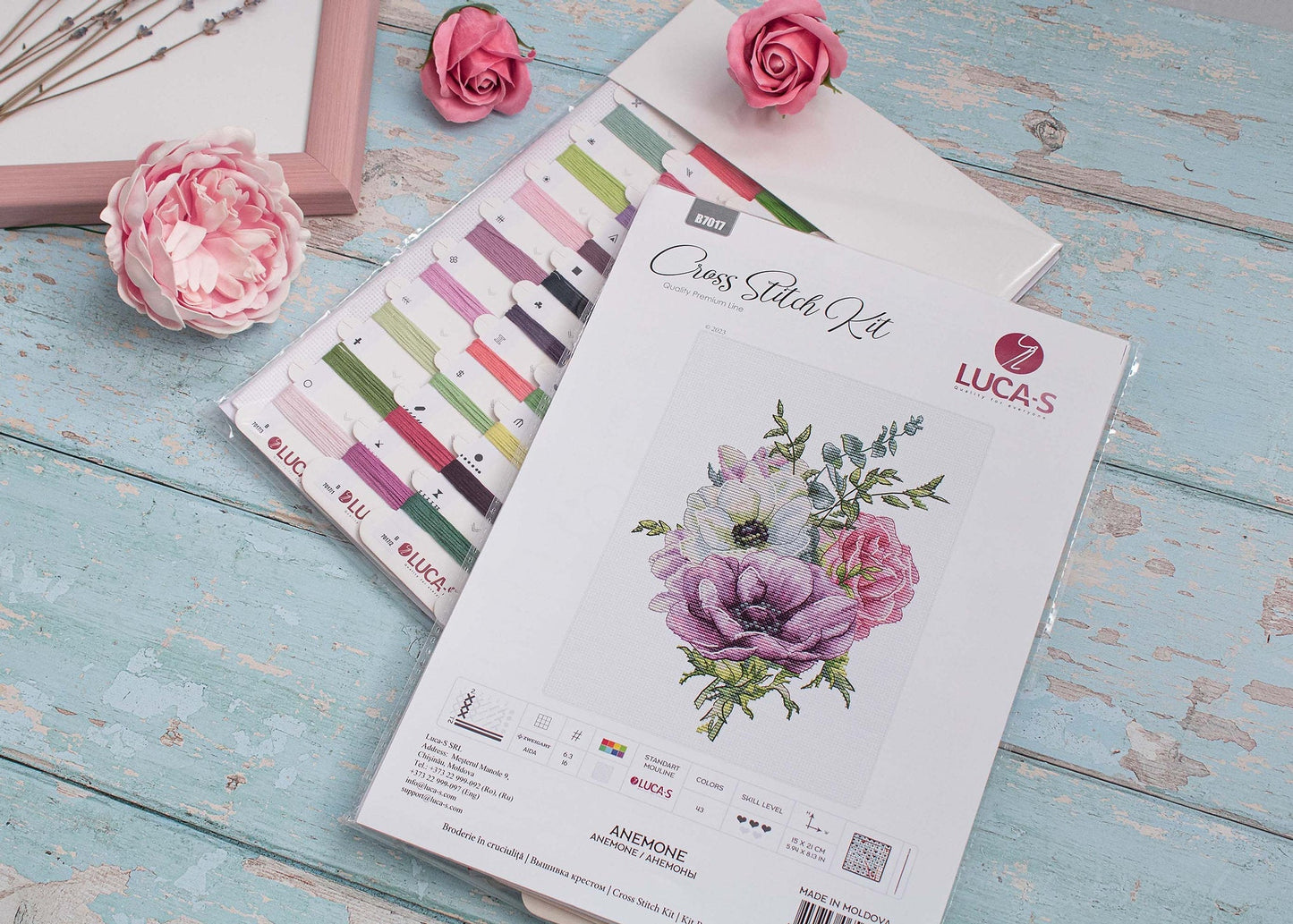Set de brotat în cruciuliță Luca-S - Anemone, B7017