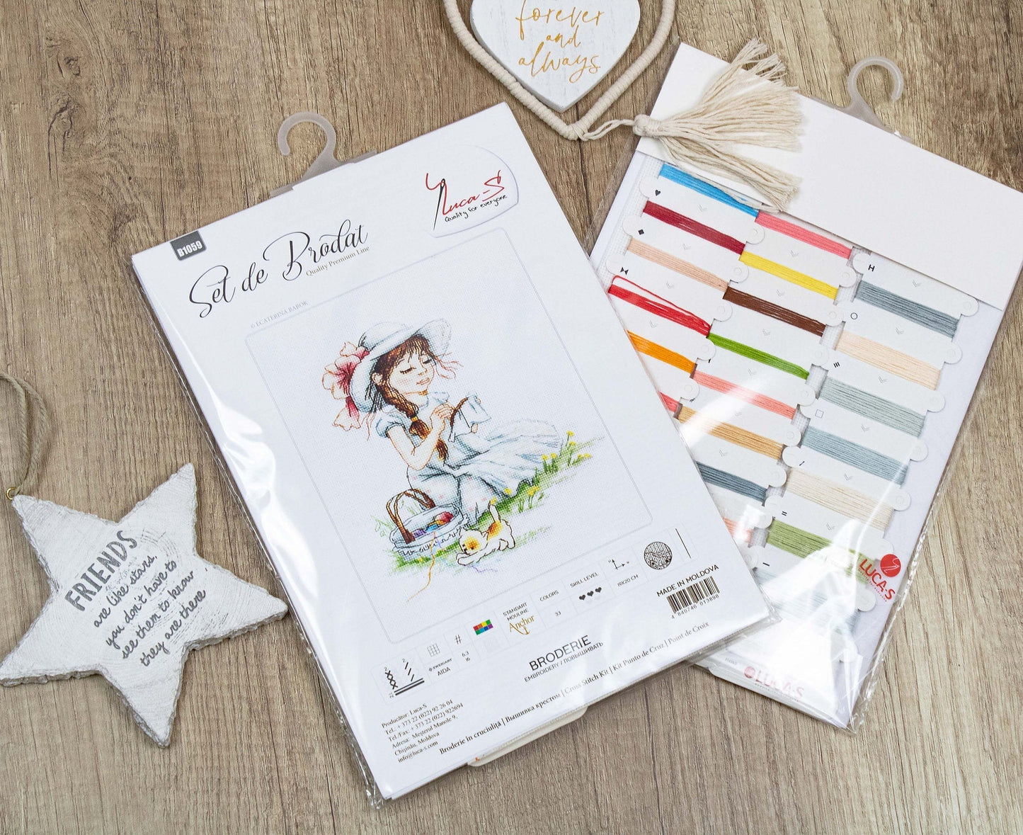 Set de brodat în cruciuliță Luca-S - B1059 Broderie