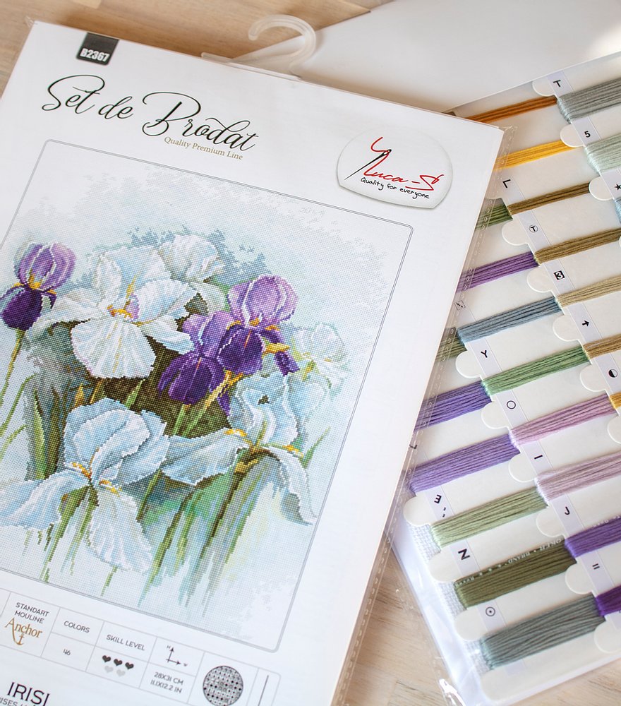 Cross stitch kit Luca-S - B2367 Irises
