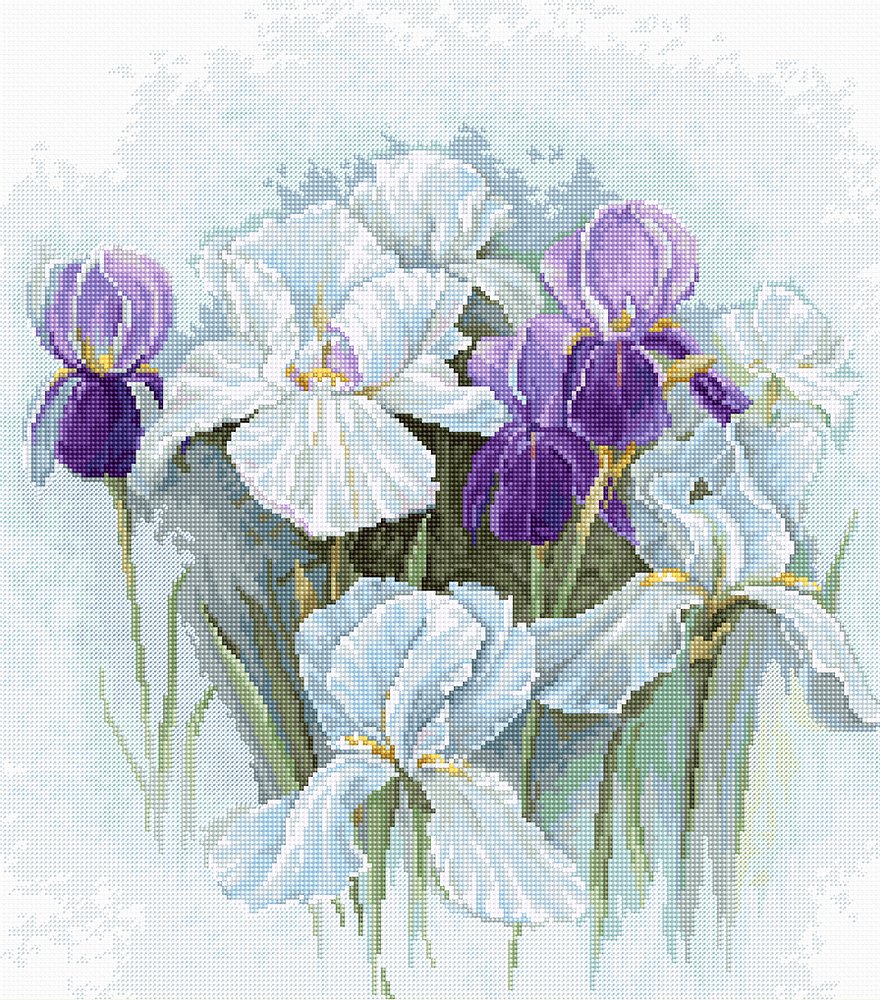 Cross stitch kit Luca-S - B2367 Irises