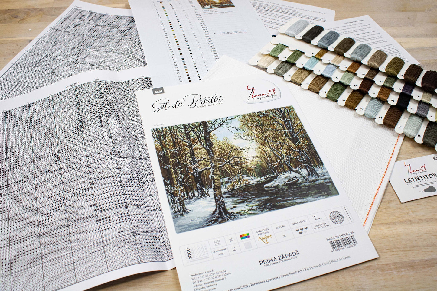 Cross stitch kit Luca-S - B597 First snow