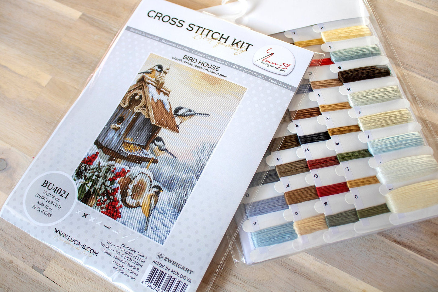 Cross stitch kit Luca-S - BU4021 Birdhouse
