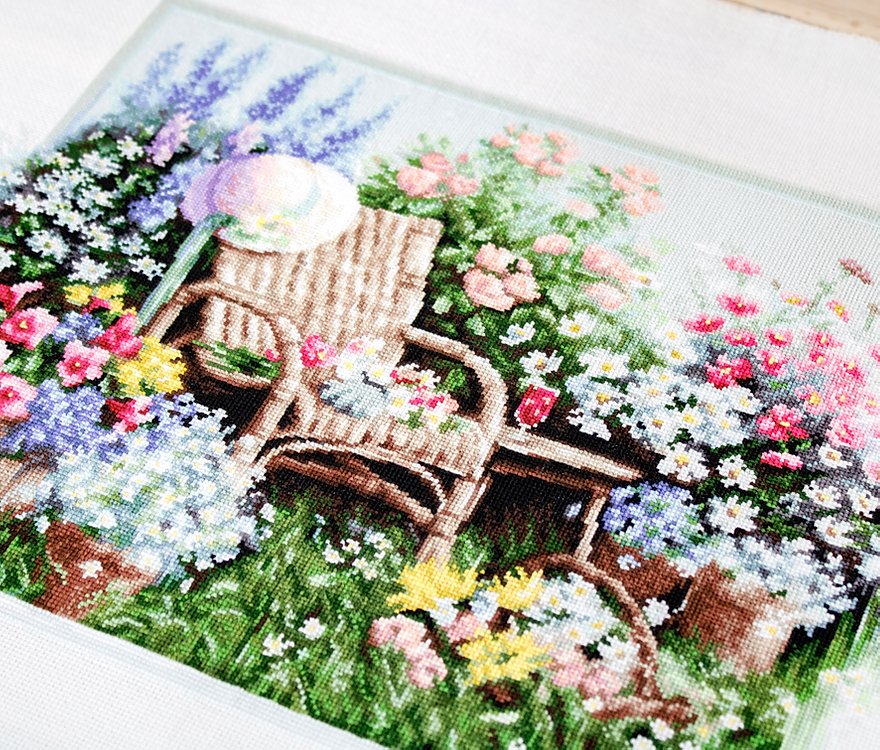 Cross stitch kit Luca-S - B2344 Flower garden