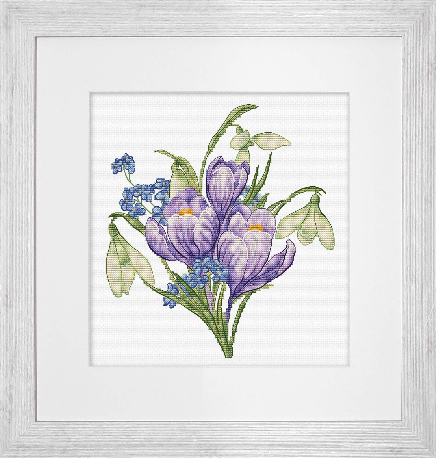 Luca-S cross stitch kit - Spring Flowers, B1404