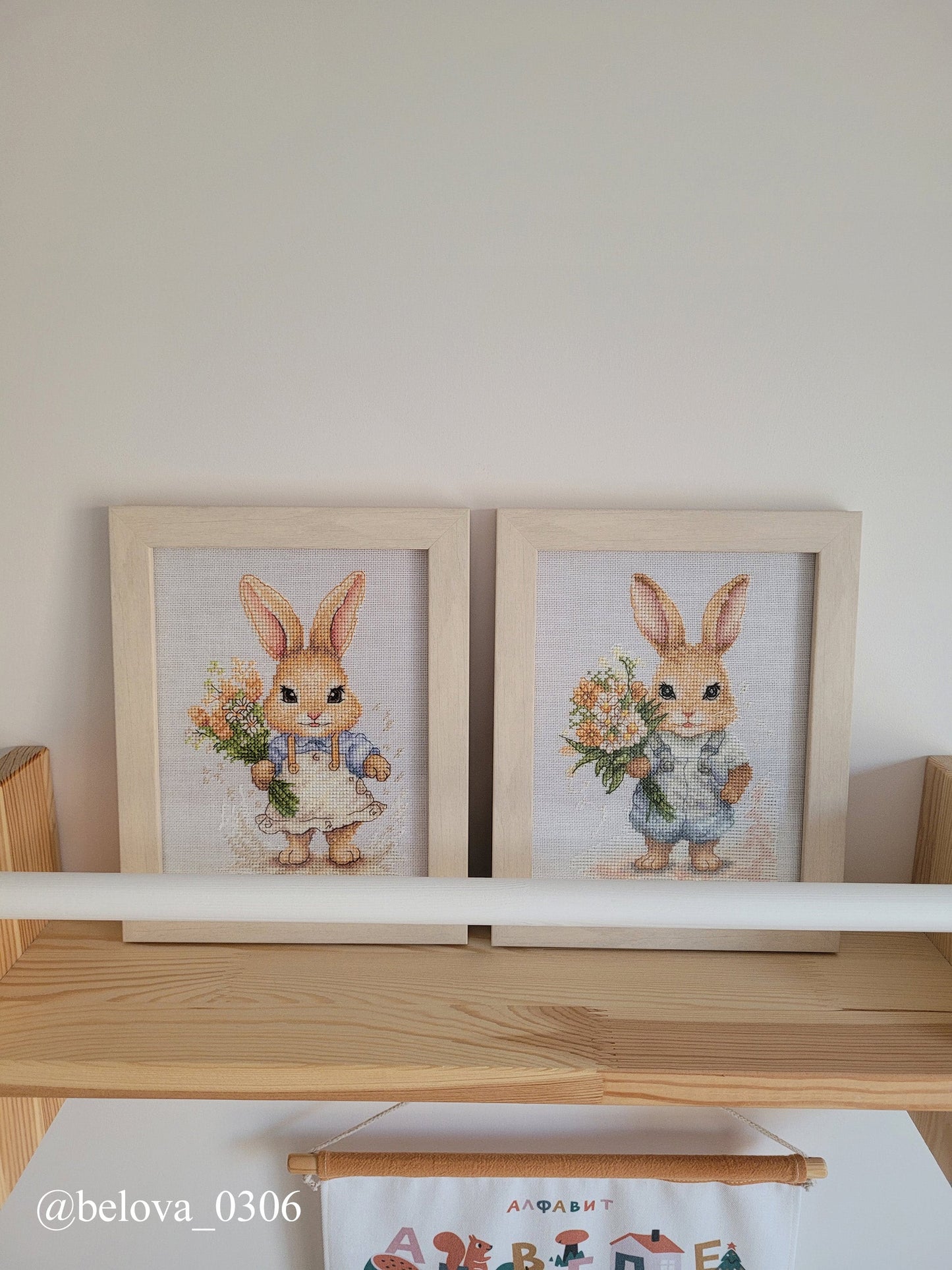 Cross stitch kit Luca-S - Happy Bunny, B1410
