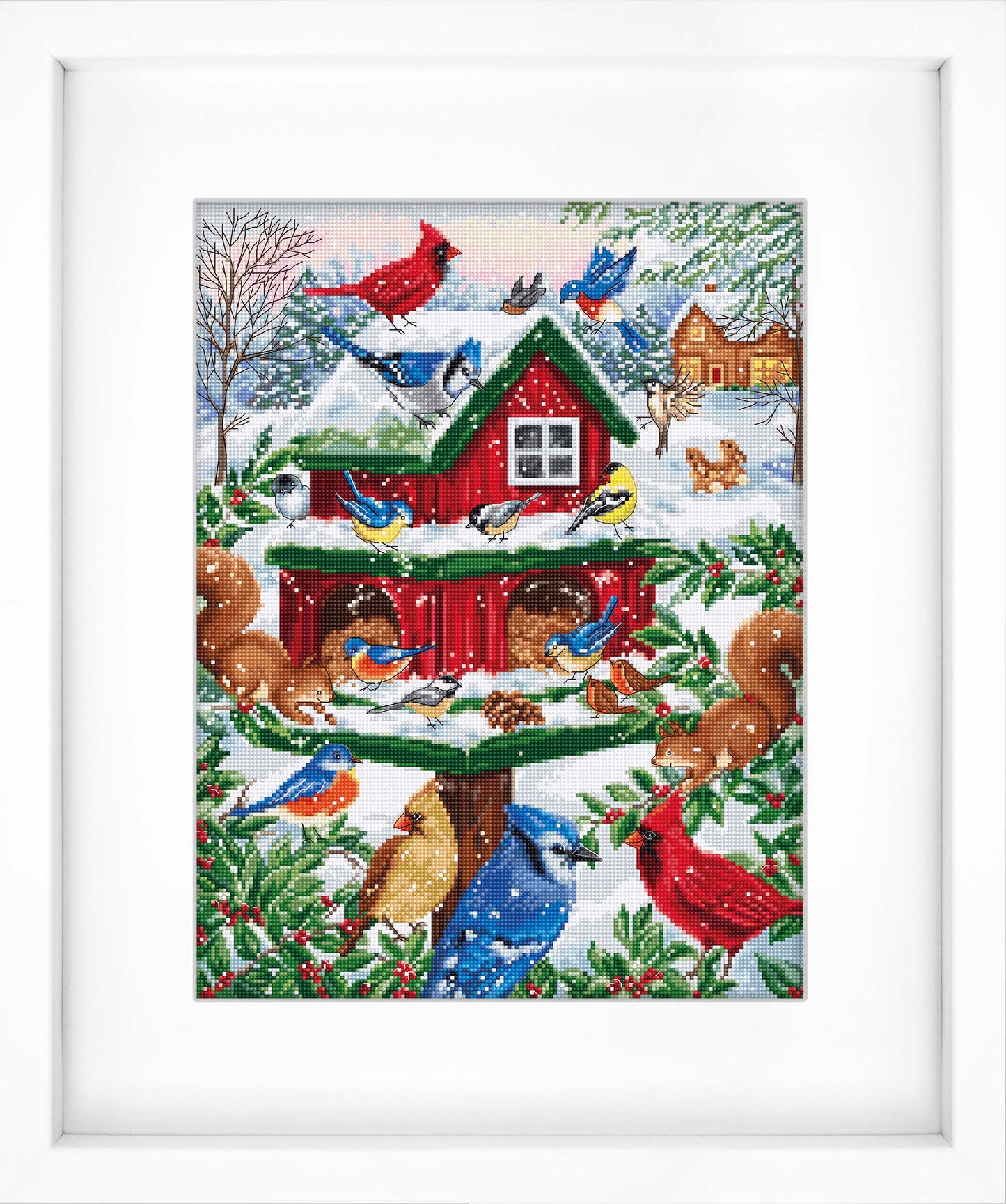 Cross stitch kit - B2417 Bird feeders