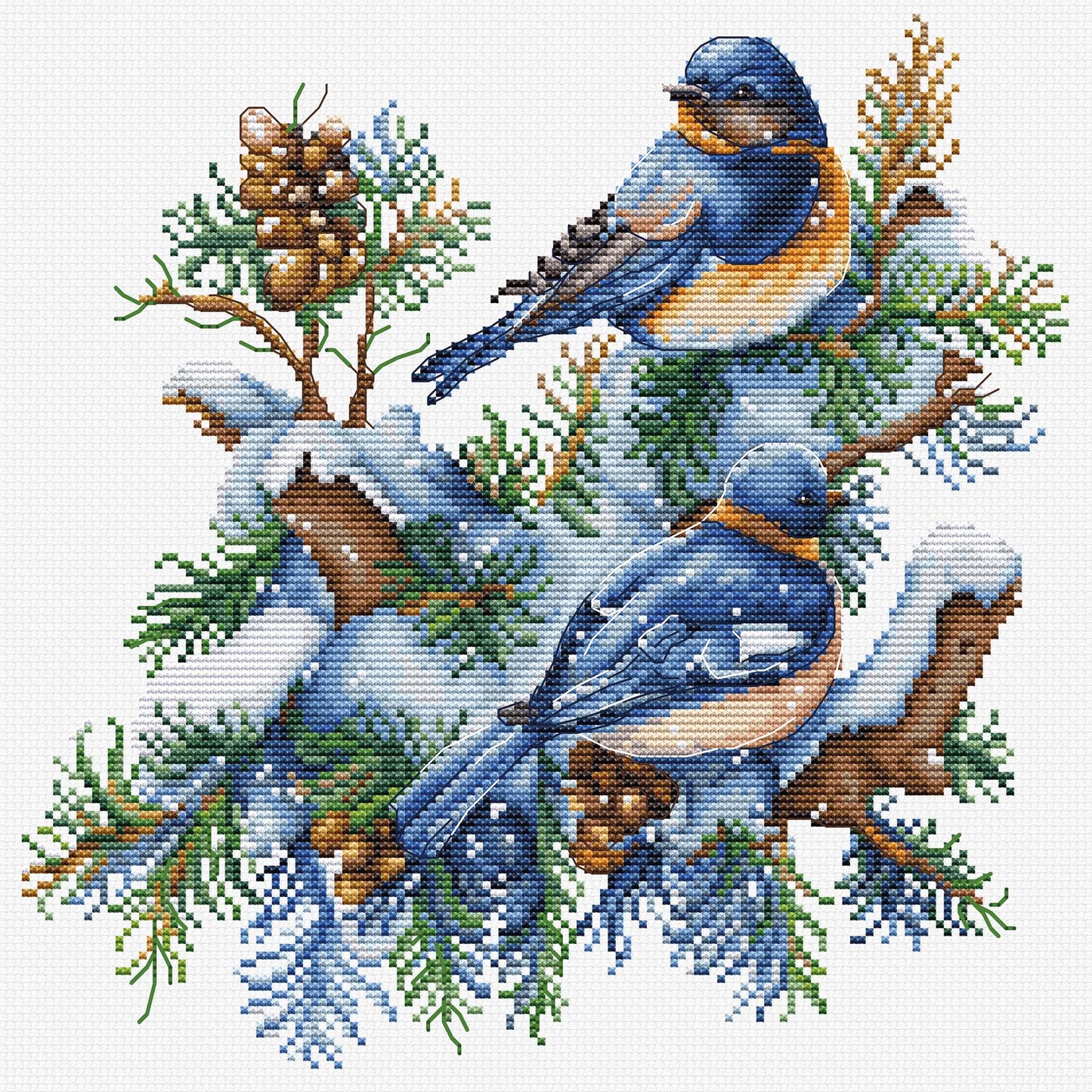 Cross stitch kit - B2418 Birds-Winter