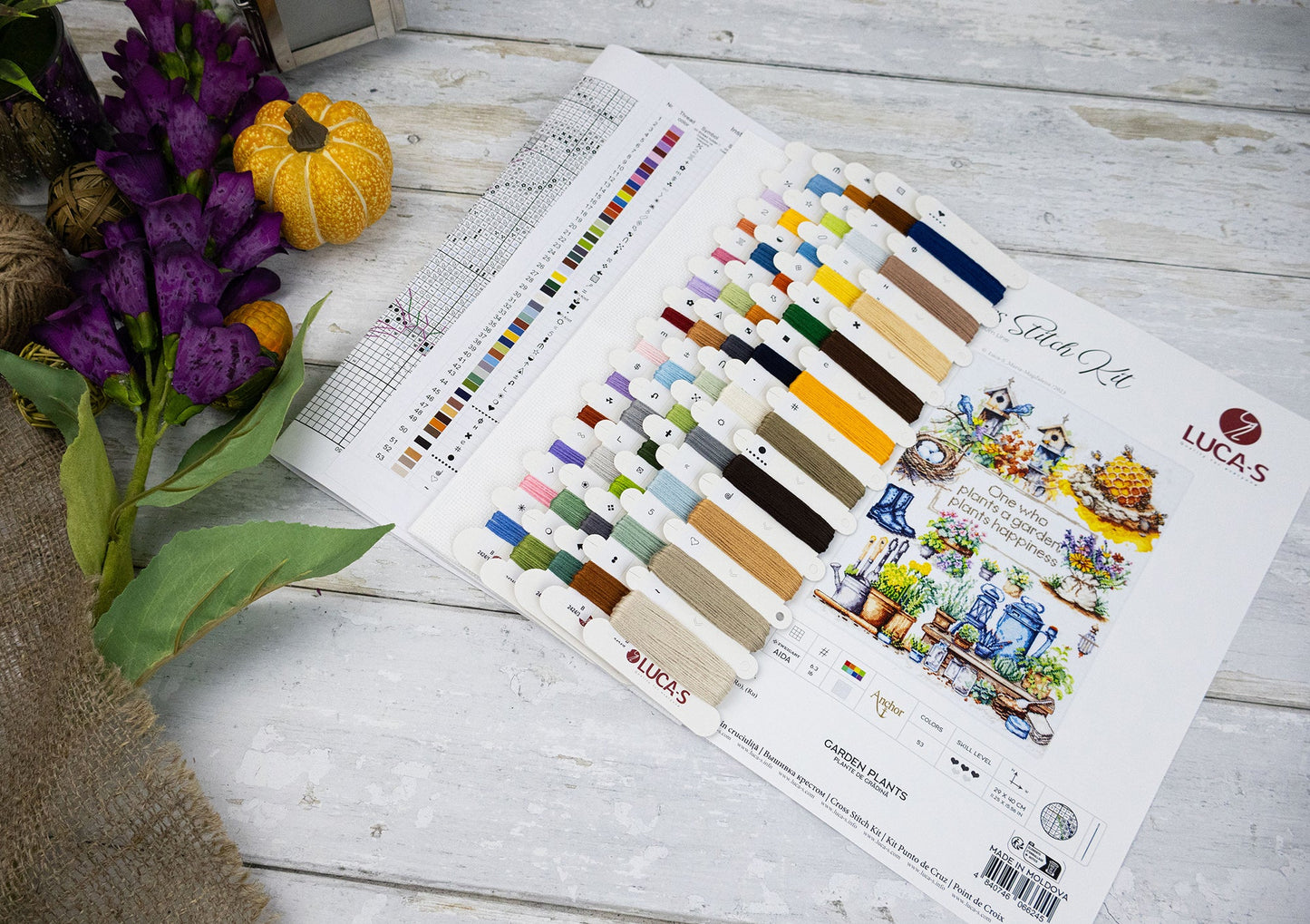 Cross stitch kit Luca-S - Garden plants, B2424