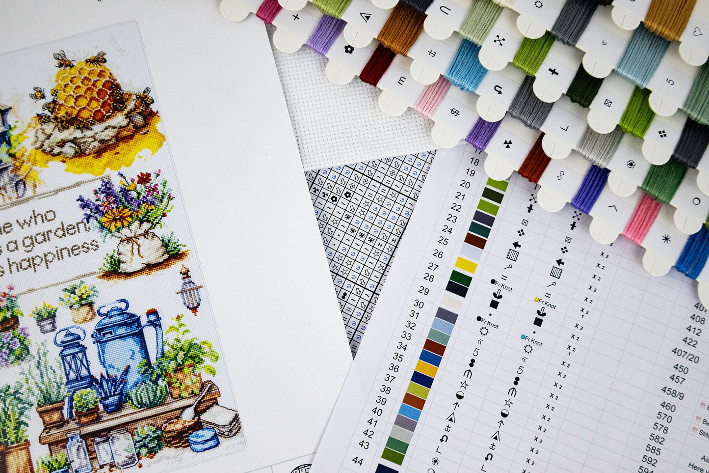 Cross stitch kit Luca-S - Garden plants, B2424