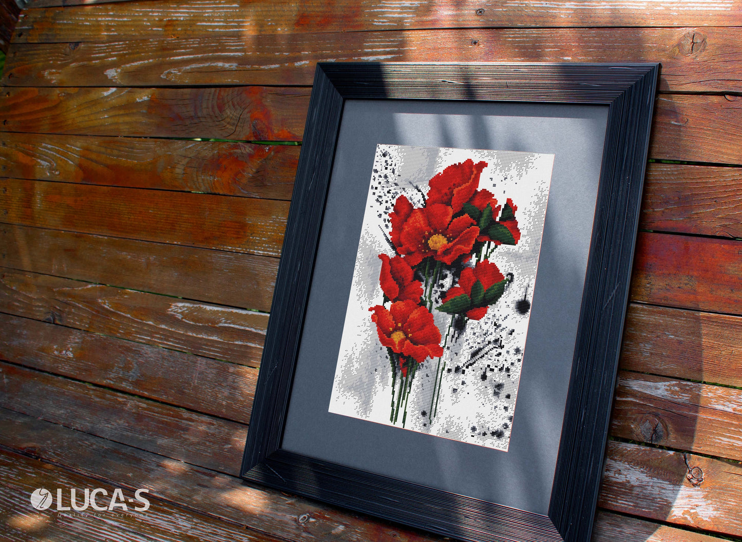 Cross stitch kit Luca-S - B7014 Poppies