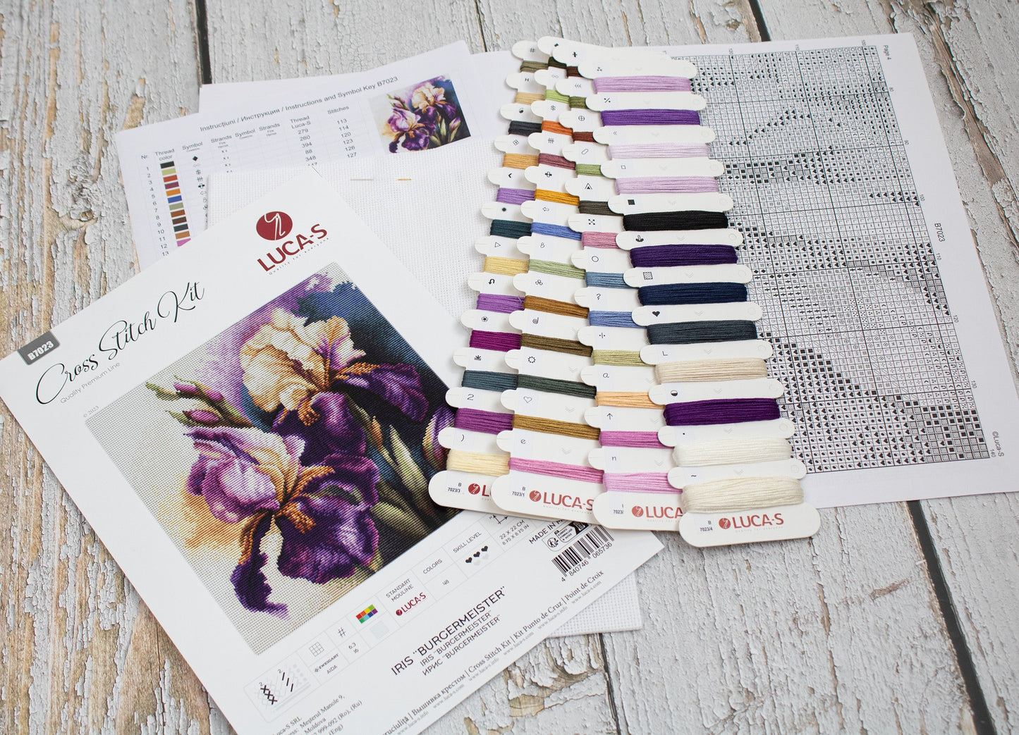 Cross stitch kit - Iris “Burgermeister”, B7023