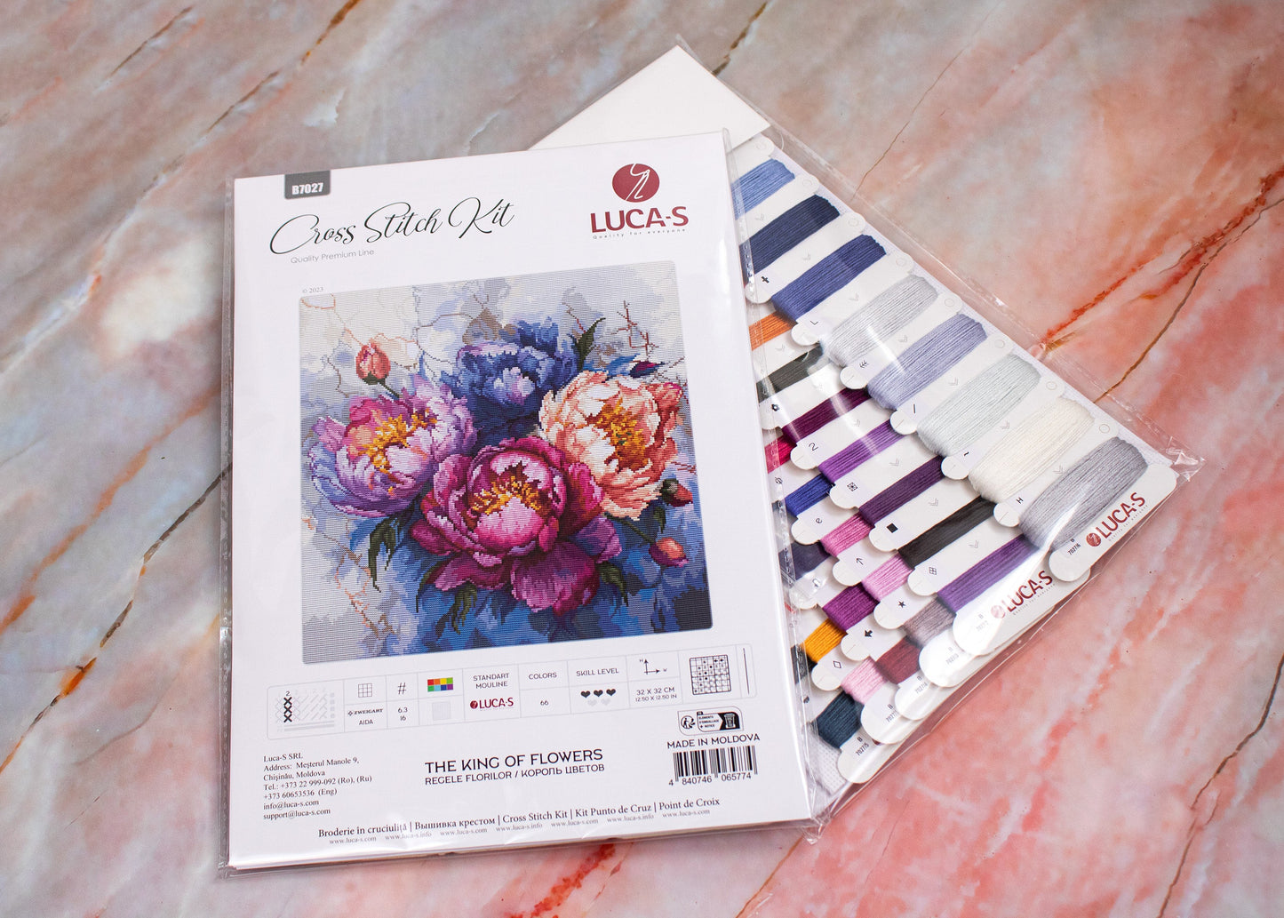 Cross stitch kit Luca-S - King of Flowers, B7027