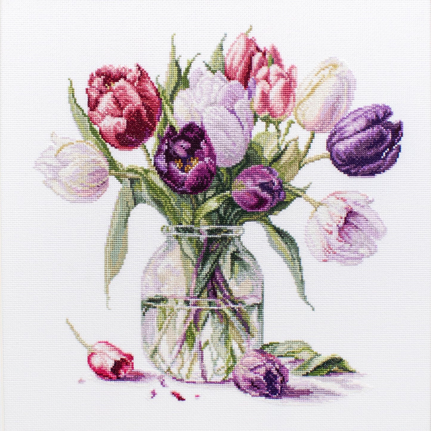 Cross stitch kit Luca-S - B7029 Bouquet of Tulips