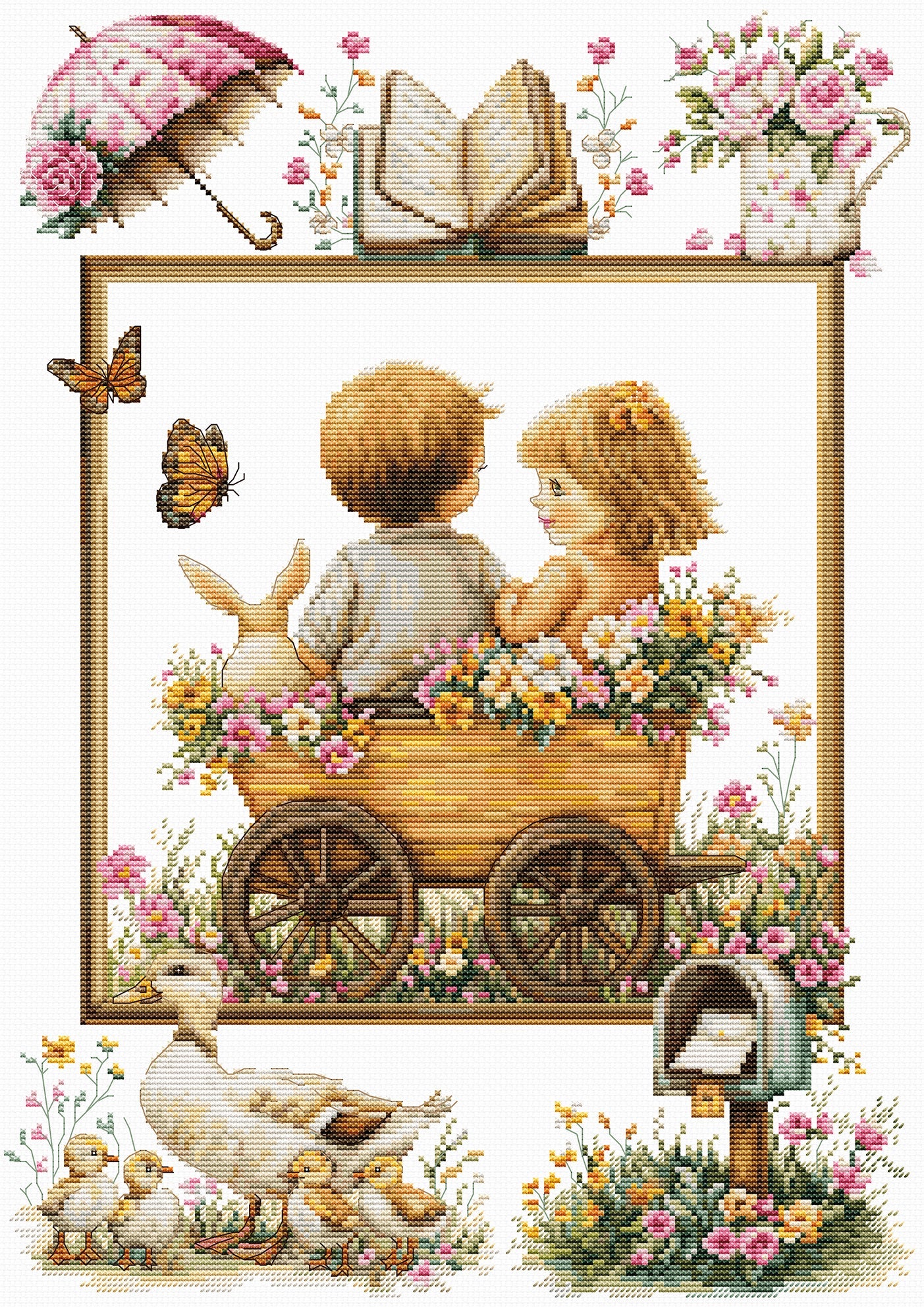 Cross stitch kit Luca-S - The Adventures of the Little Ones, B7043