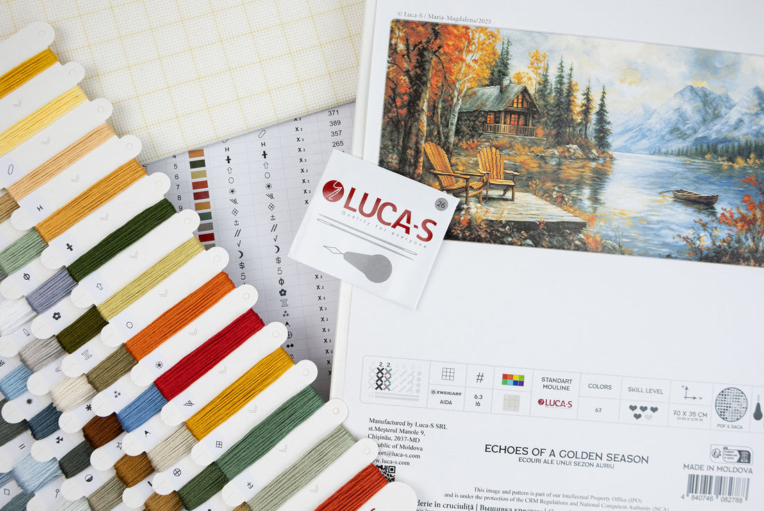 Set de brodat în cruciuliță Luca-S GOLD - Ecouri ale unui Sezon Auriu, B716